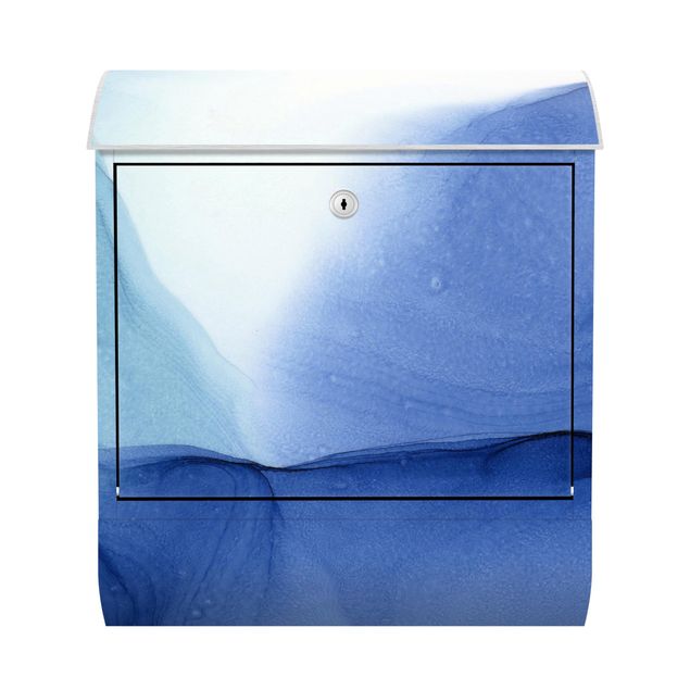 Briefkasten Design Meliertes Tintenblau
