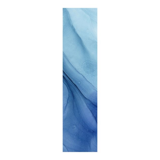 Schiebevorhang abstrakt Meliertes Tintenblau