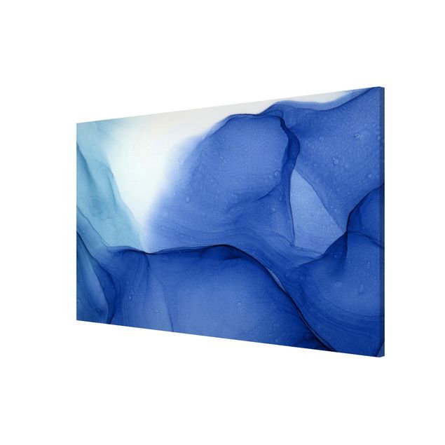 Wandbilder Modern Meliertes Tintenblau