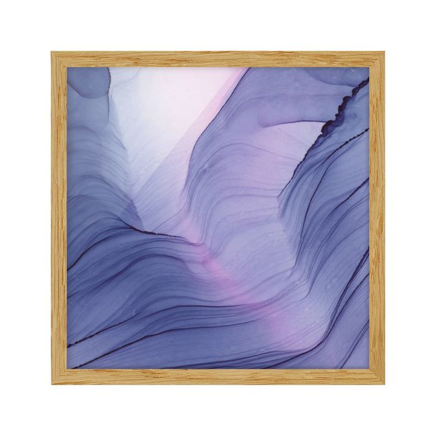 Wandbilder Abstrakt Meliertes Violett