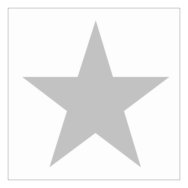 selbstklebende Klebefolie Große graue Sterne auf Weiß