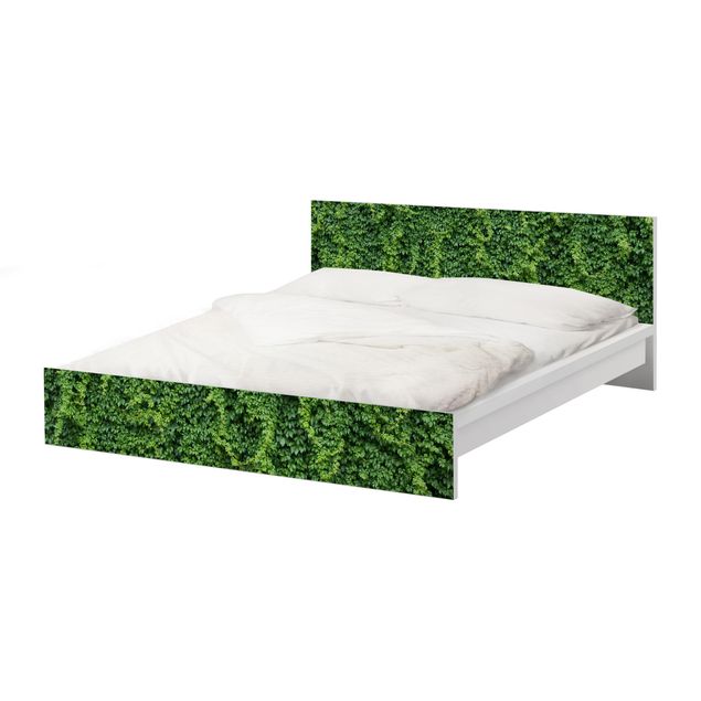 Möbelfolie für IKEA Malm Bett niedrig 180x200cm - Efeu