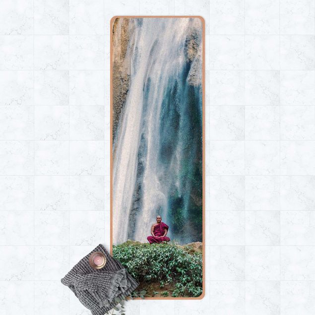 Teppich Natur Mönch am Wasserfall