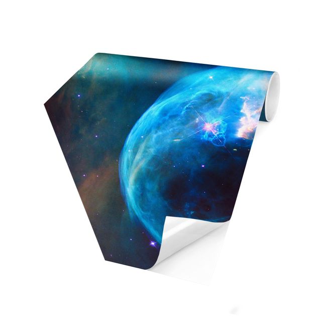 Fototapeten Schwarz NASA Fotografie Bubble Nebula