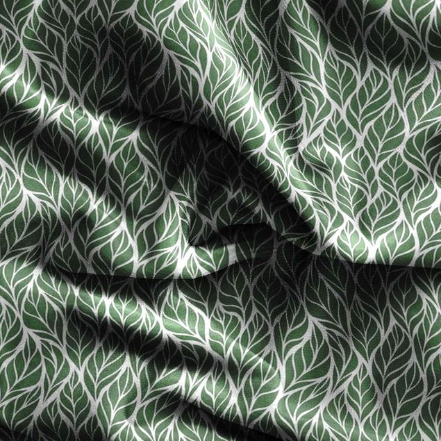 Vorhang nach Maß Natürliches Muster große Blätter Grün