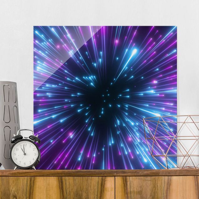 Wandbilder 3D Neon Feuerwerk