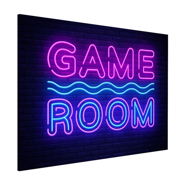 Magnettafeln Sprüche Neon Text Game Room