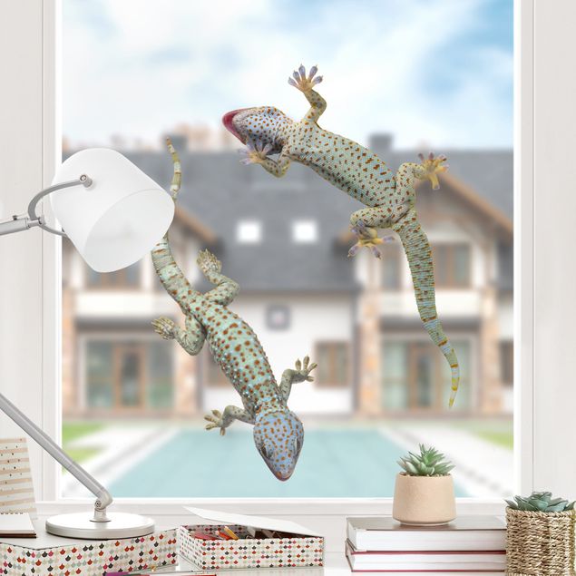 Küchen Deko Neugierige Geckos