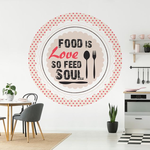 Wanddeko Küche No.KA27 Food Is Love