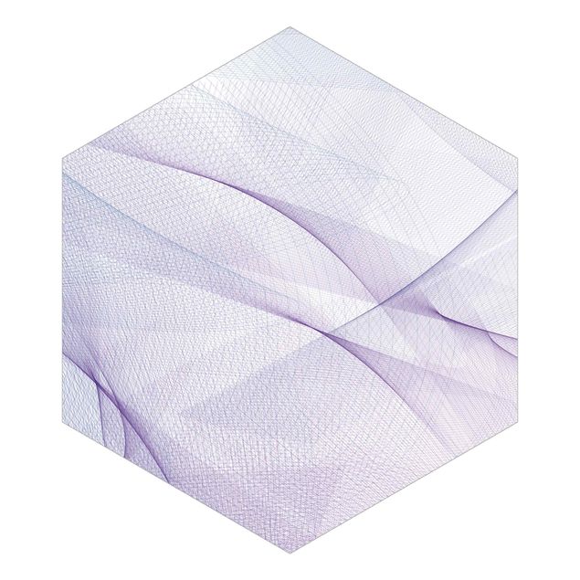 Hexagon Mustertapete selbstklebend - No.RY9 Taubenflug