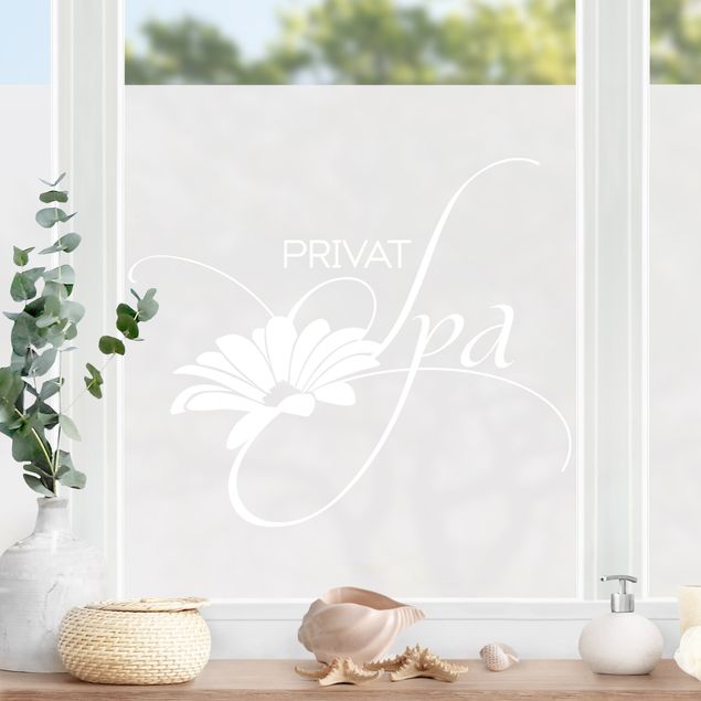 Fensterbilder Blumen No.UL600 Privat Spa II