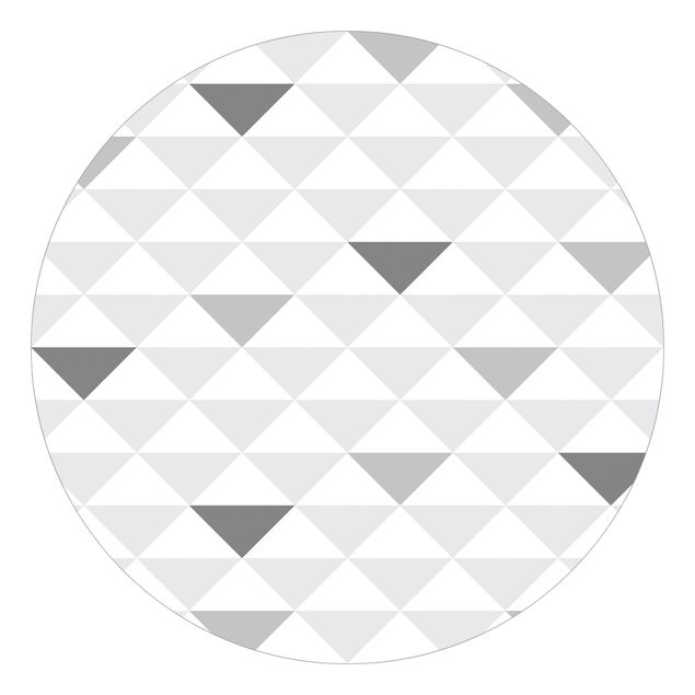 Tapeten Modern No.YK66 Dreiecke Grau Weiß Grau