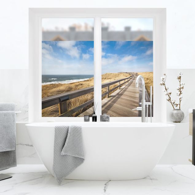 Fensterfolie - Sichtschutz - Nordseespaziergang - Fensterbilder