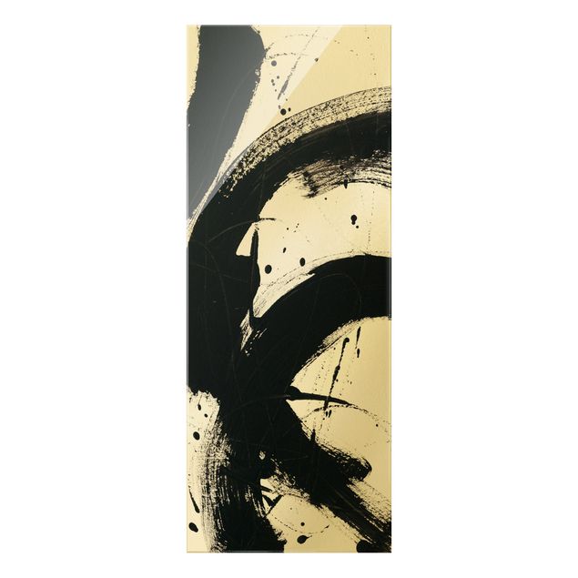 Wandbilder Schwarz-Weiß Onyx in Bewegung