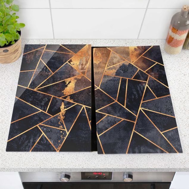 Küche Dekoration Onyx mit Gold