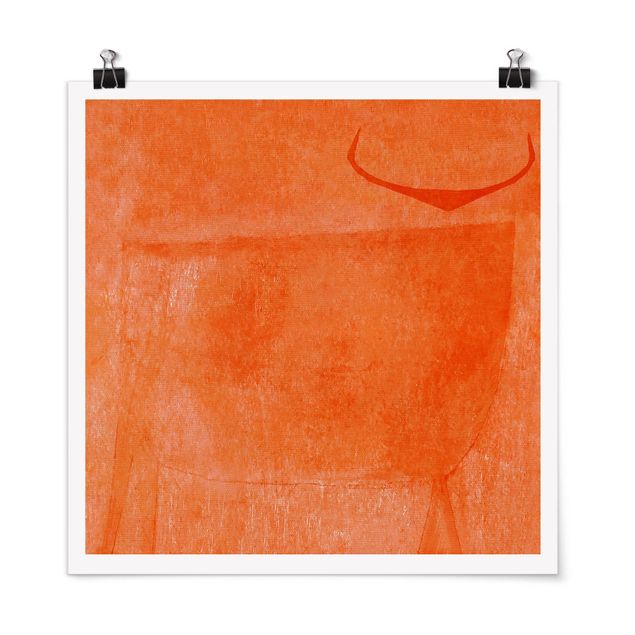 Wandbilder Modern Oranger Stier
