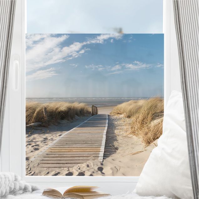 Fensterfolie - Sichtschutz - Ostsee Strand - Fensterbilder