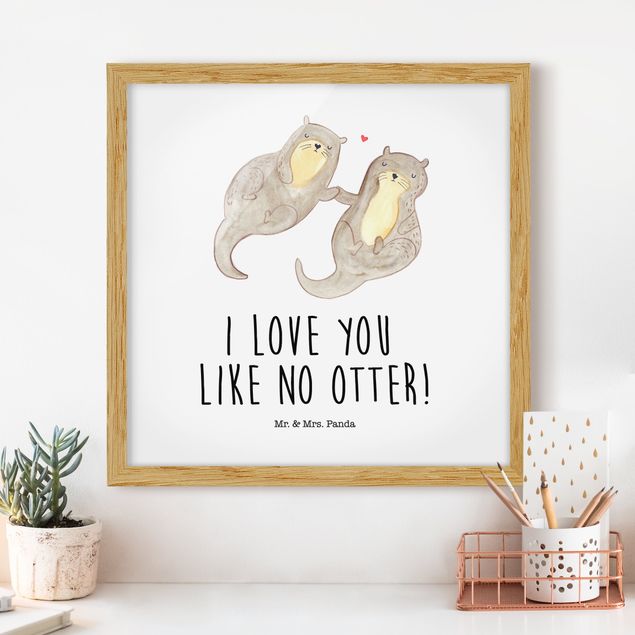 Deko Kinderzimmer Mr. & Mrs. Panda - Otter - I Love You