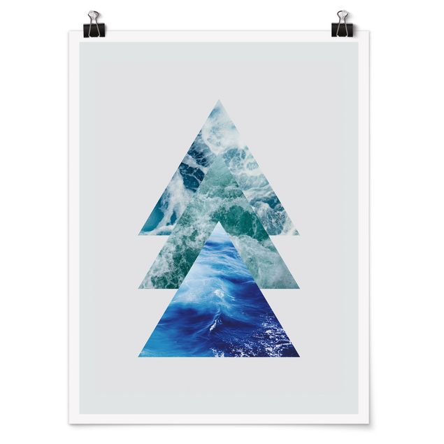 Wandbilder Meer Ozean Dreiecke