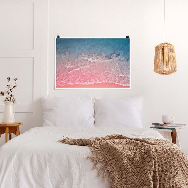 Wandbilder Strände Ozean in Pink