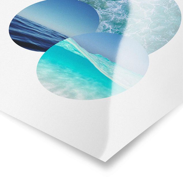 Poster Naturbilder Ozeane im Kreis