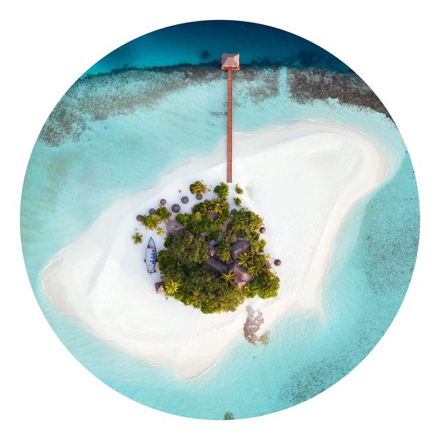 Strand Tapete Ozeanparadies Malediven