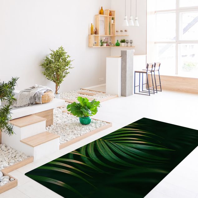 Moderner Teppich Palmenwedel