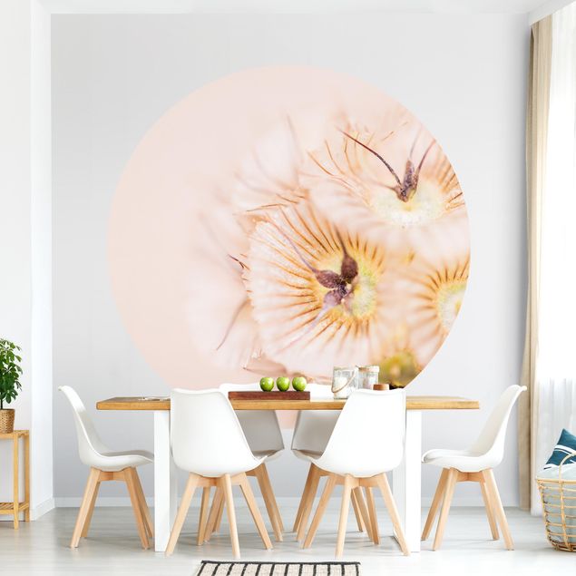 Wanddeko Küche Pastellfarbener Blütenstrauß