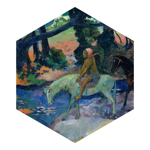Fototapete Tiere Paul Gauguin - Die Flucht