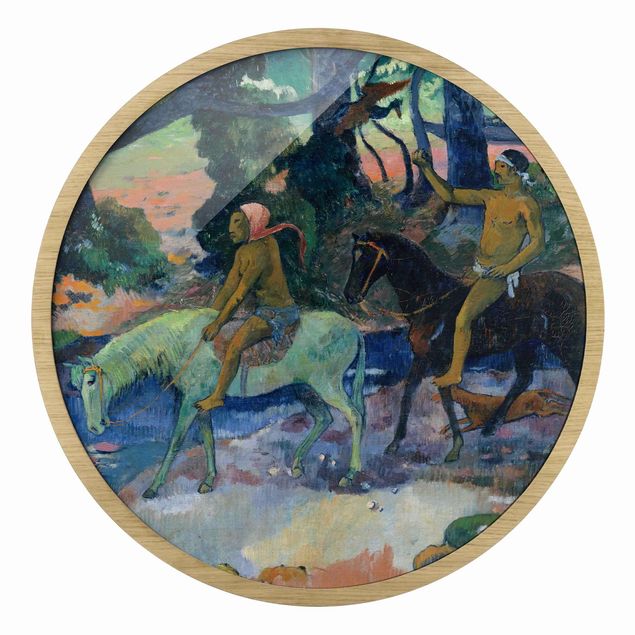 Tierbilder mit Rahmen Paul Gauguin - Die Flucht