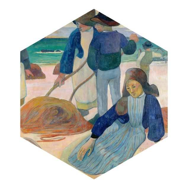 Fototapete blau Paul Gauguin - Tangsammlerinnen