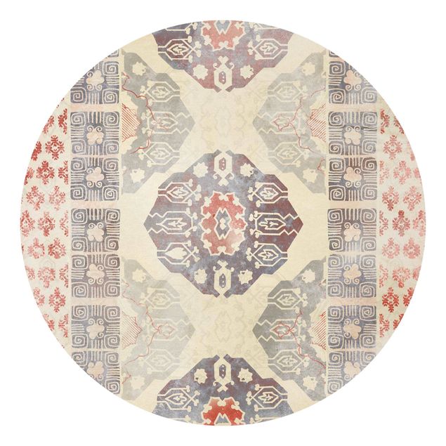 Vintage Tapete Persisches Vintage Muster in Indigo