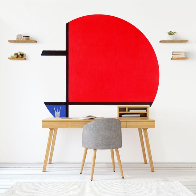 Küchen Deko Piet Mondrian - Komposition Rot Blau Gelb