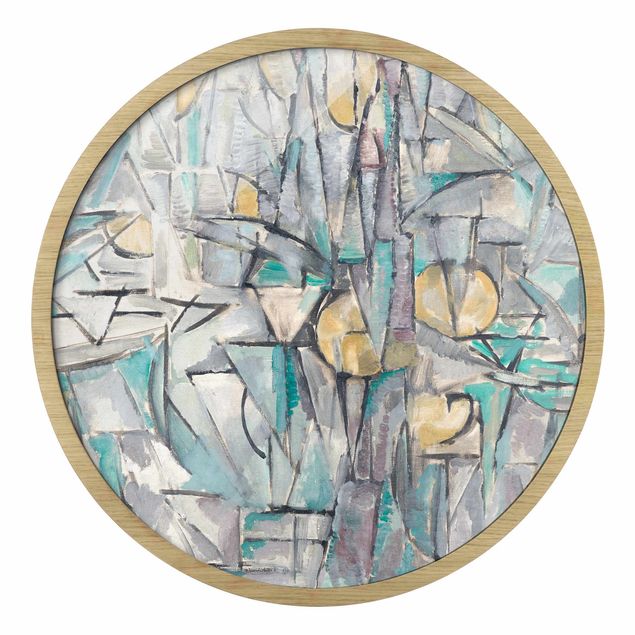 abstrakte Bilder mit Rahmen Piet Mondrian - Komposition X