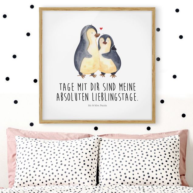 Deko Kinderzimmer Mr. & Mrs. Panda - Pinguin - Lieblingstage