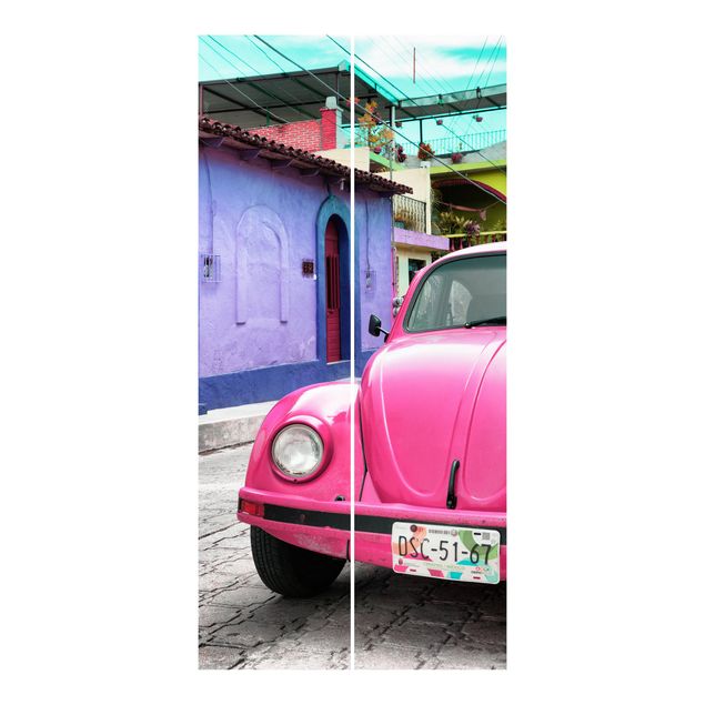 Schiebegardinen Pink VW Beetle