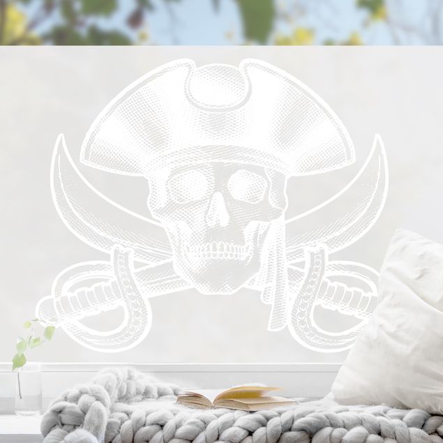 Klebefolien selbstklebend Piraten Logo