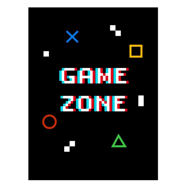Wandbilder Sprüche Pixel Text Game Zone