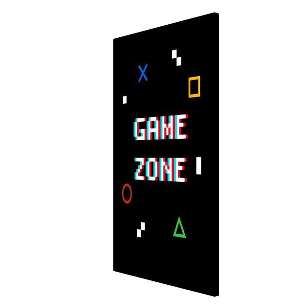 Wandbilder Modern Pixel Text Game Zone