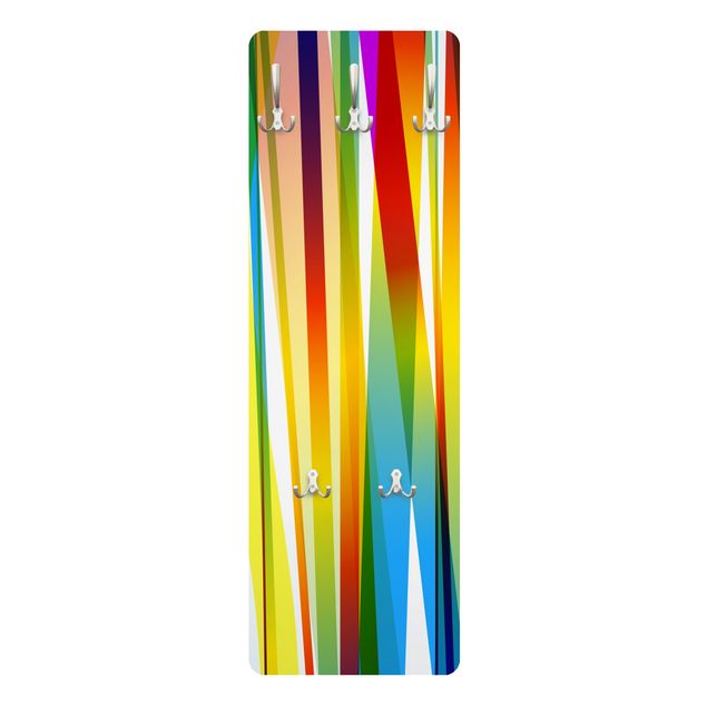 Garderobe mit Motiv Rainbow Stripes