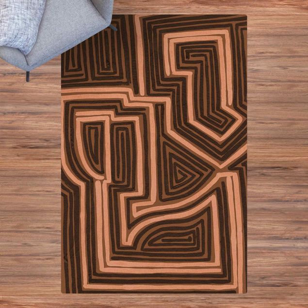 Teppich modern Raus aus dem Labyrinth
