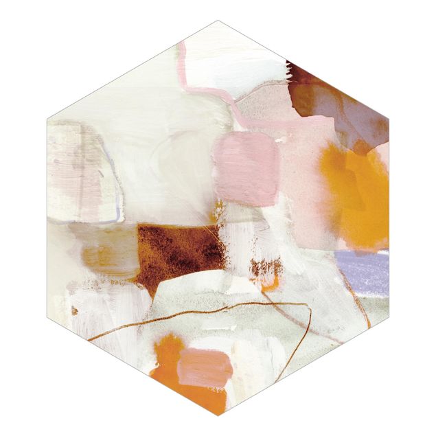 Hexagon Mustertapete selbstklebend - Ravel I