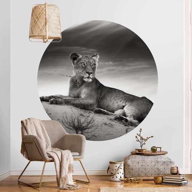 Wanddeko Küche Resting Lion