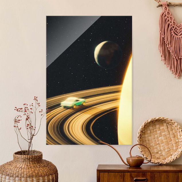 Babyzimmer Deko Retro Collage - Saturn Highway
