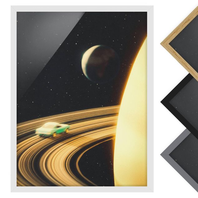 schöne Bilder Retro Collage - Saturn Highway
