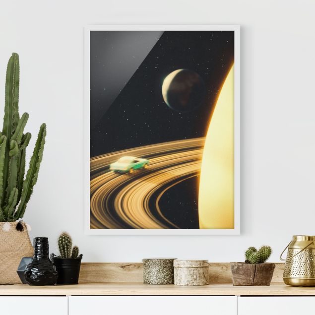Deko Kinderzimmer Retro Collage - Saturn Highway