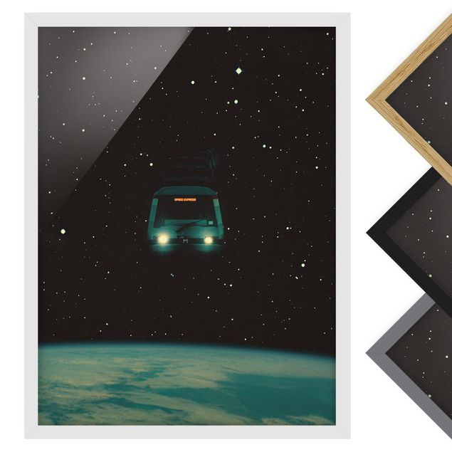 Wandbilder Retro Collage - Space Express
