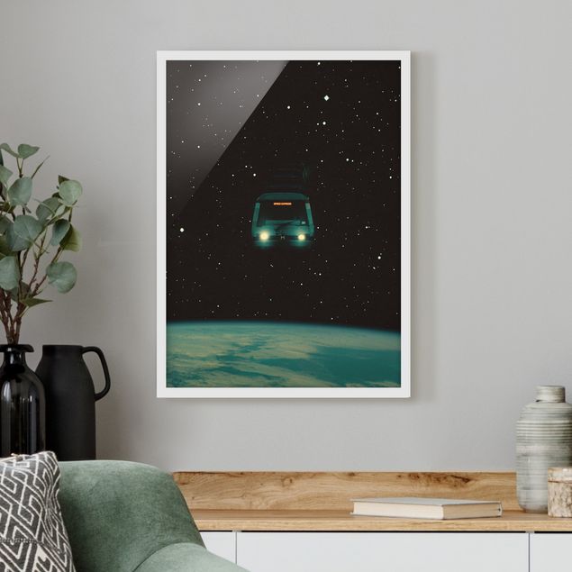 Wandbilder Autos Retro Collage - Space Express