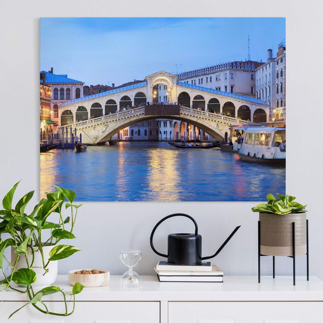 Wandbilder Italien Rialtobrücke in Venedig