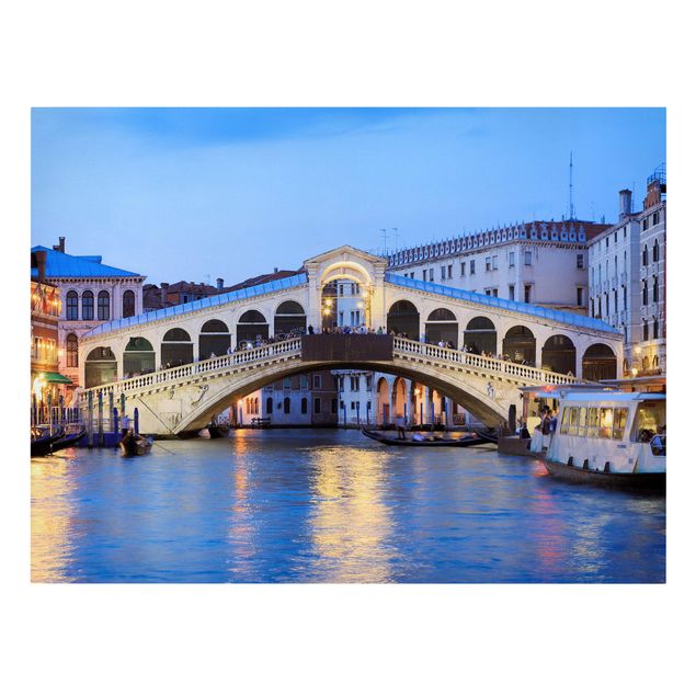 Wandbilder Modern Rialtobrücke in Venedig